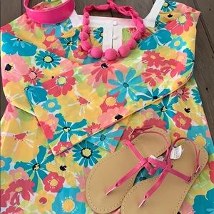 Janie & Jack Poolside Palms tunic top size 10